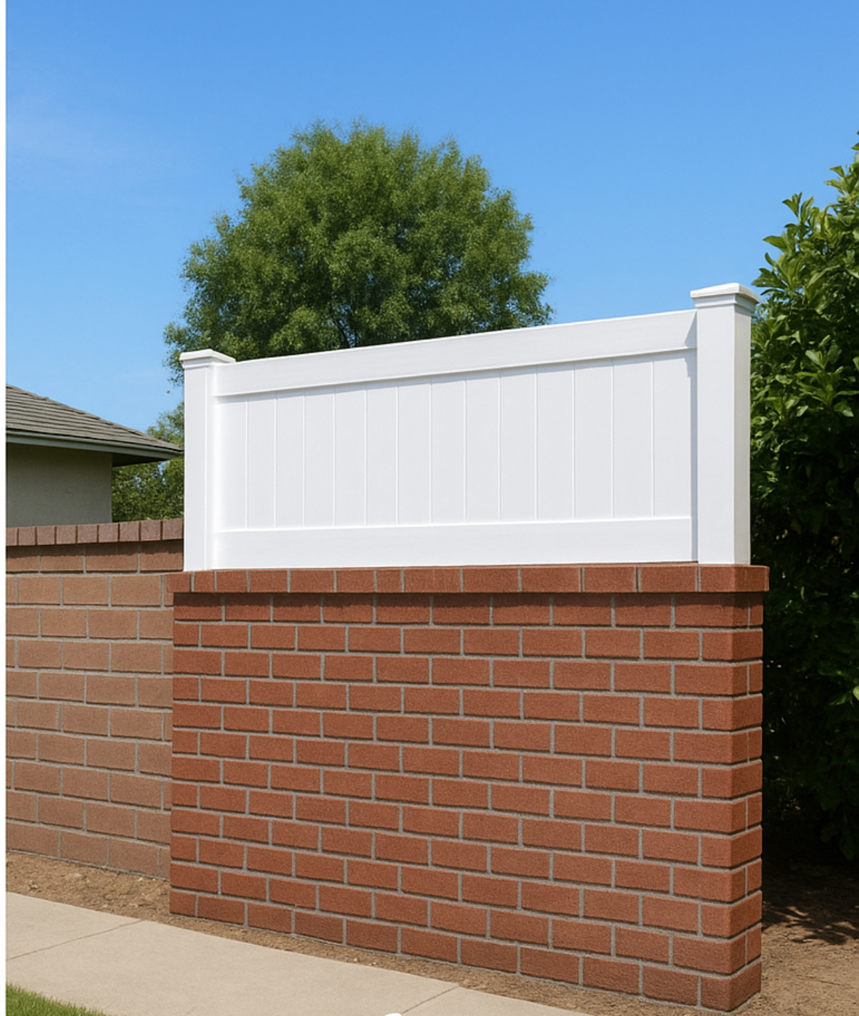 Why can’t fence toppers be installed on vinyl fences? Why are fence toppers only for brick walls?