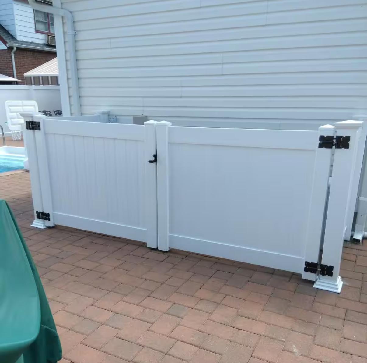4ftx4ft white Privacy Fence Door